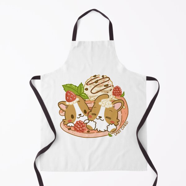 Item preview, Lazy Corgi - Pancake with Icecream (White) designed and sold by LazyCorgiHK.