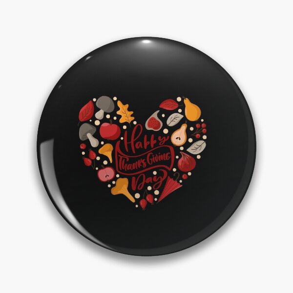 Item preview, Heart shaped Happy Thanks Giving - Save Turkey Eat Pizza designed and sold by Rainbow Designs.