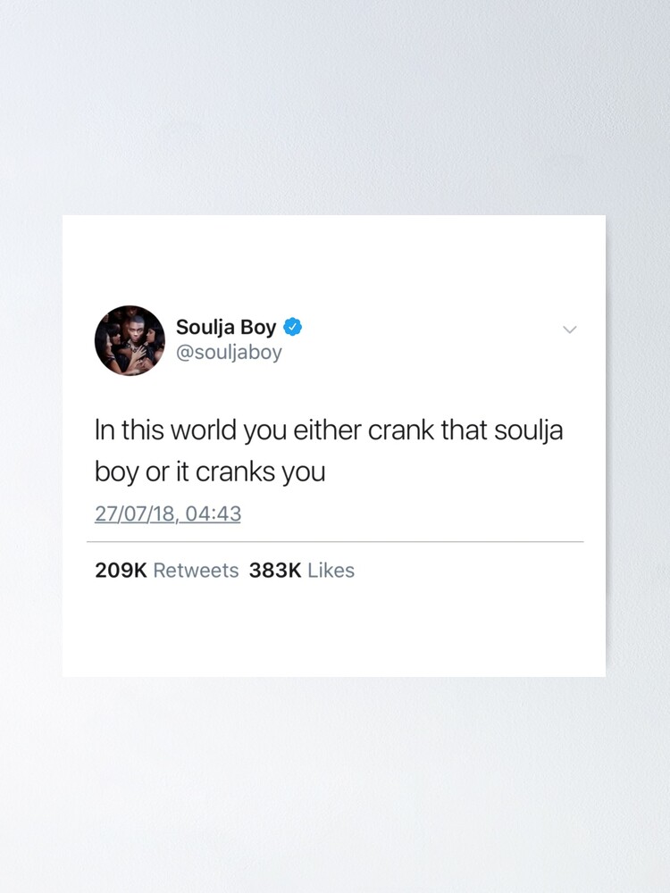 Soulja boy tweet tapestry sale