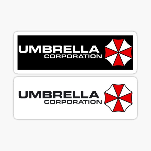 HINSCR Umbrella Corporation Car Window Decals Auto Residen t Evi l  Biohazard Vinyl Stickers for Car Motorcycle Truck Wall Laptop 1 Pair(Style
