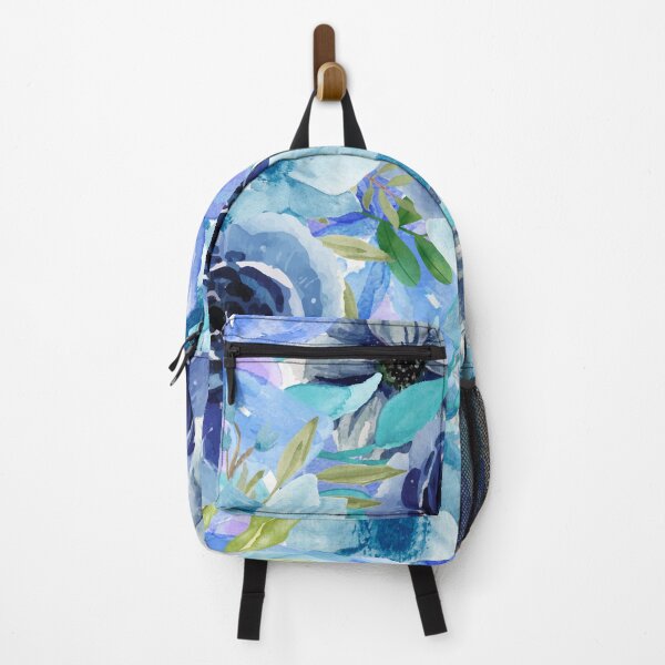 Item preview, Blue Watercolor All Over Floral Pattern designed and sold by Designs By YL.