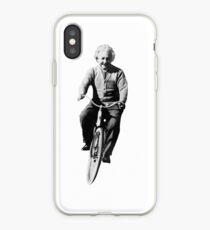 Albert Einstein auf einem Fahrrad iPhone-Hülle & Cover