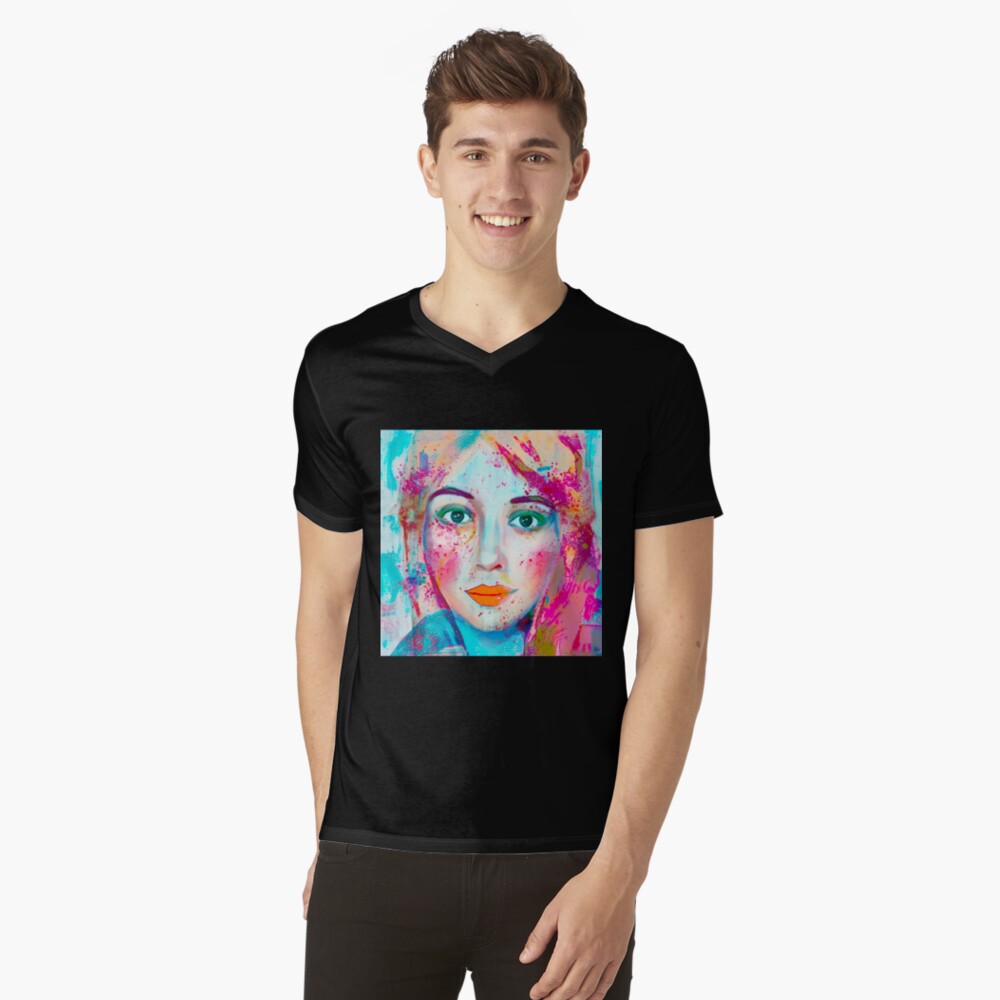 Item preview, V-Neck T-Shirt designed and sold by Rinata-Shaka.