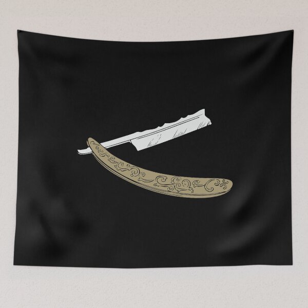 Item preview, barber razor collage designed and sold by Evergreen Trends.