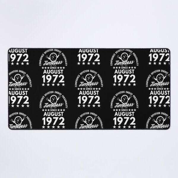 Item preview, August Birthday Timeless Person -1972 - White Text designed and sold by MoonsmileProd.