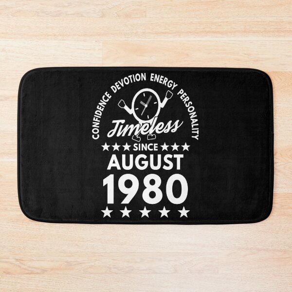 Item preview, August Birthday Timeless Person -1980 - White Text designed and sold by MoonsmileProd.