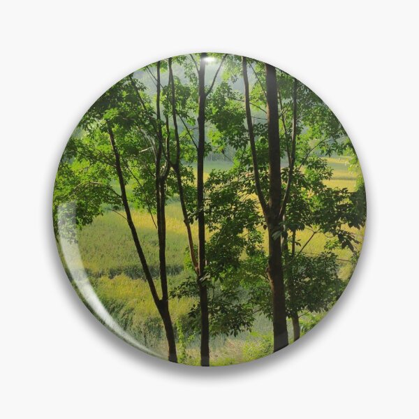 Item preview, Green Nature Forest Shot in Golden Hour designed and sold by Digital Lama Creations.