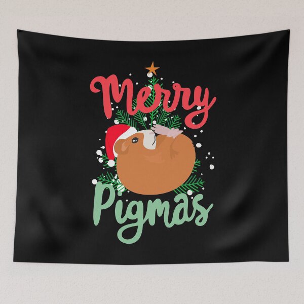 Item preview, Merry Pigmas, Cute and Funny Guinea Pig Christmas designed and sold by KlaraMacinka.