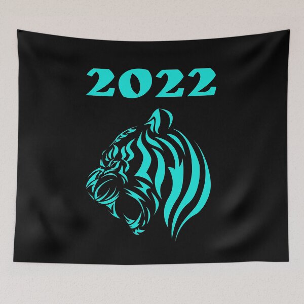 Artikelvorschau, 2022 Blauer Tiger entworfen und verkauft von trendingatees.