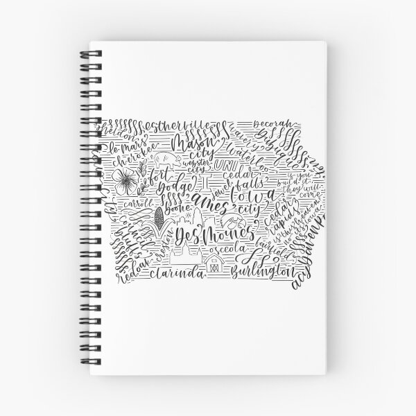 Item preview, Iowa calligraphy  designed and sold by Adahcreates.