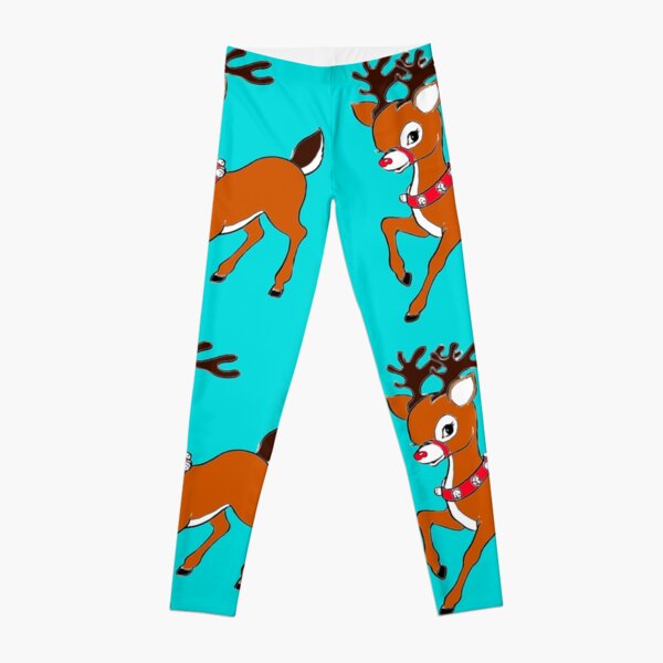 Rudolph the red 2025 nosed reindeer leggings