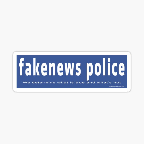 Fake News Police Sticker