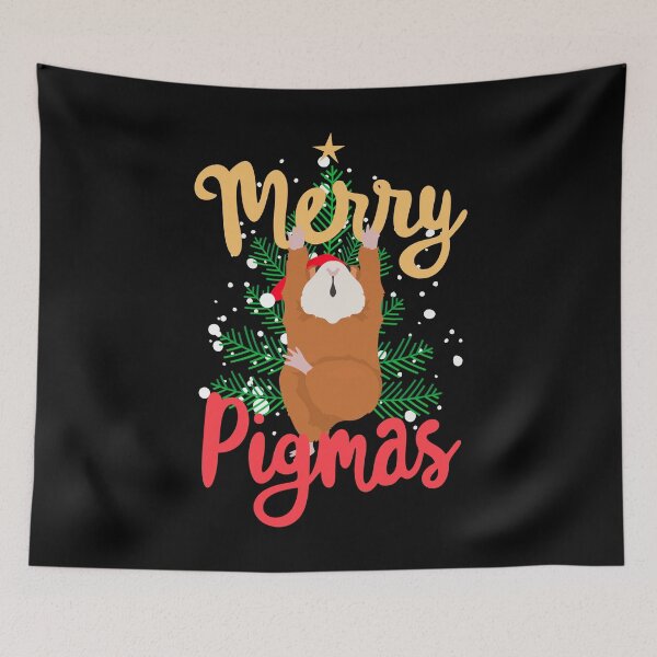 Item preview, Merry Pigmas, Cute and Funny Guinea Pig Christmas designed and sold by KlaraMacinka.