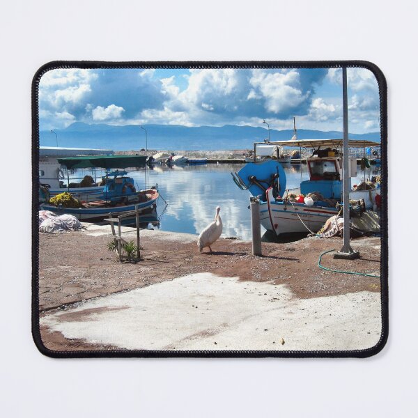 Item preview, PELICAN IN SKALA KALLONI HARBOUR, LESVOS. designed and sold by ronsaunders47.