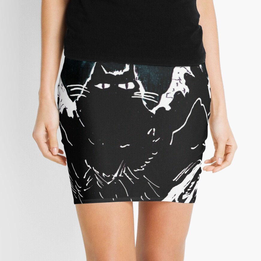 Discover Jólakötturinn - The Yule Cat Mini Skirt