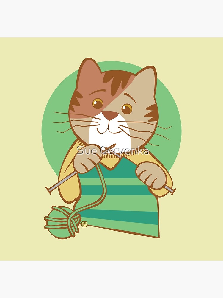 Premium Photo  Cozy chair with blanket knitting needles and funny cat