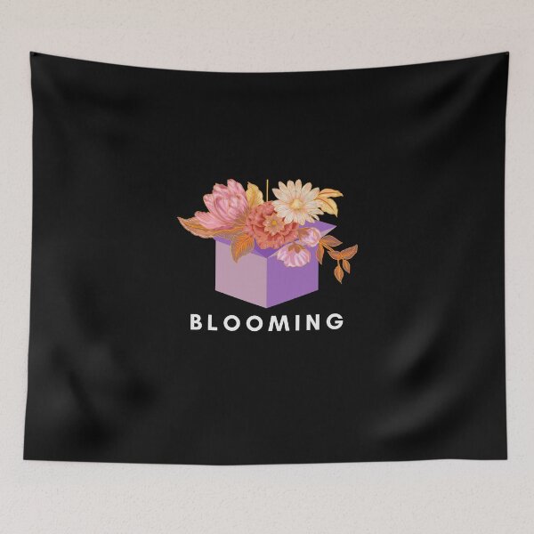 Item preview, Blooming purple box of colourful flowers and floral designs designed and sold by endoemmm.