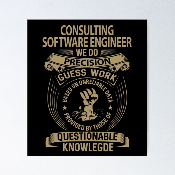 Artikel-Vorschau von Consulting Software Engineer T-Shirt - We Do Precision Job Gift Item Tee, designt und verkauft von paneczkopat.