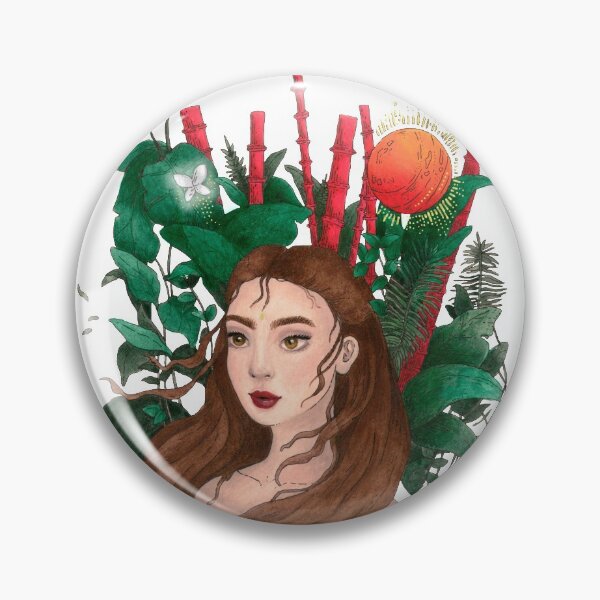 Item preview, Red moon and jungle designed and sold by Demeli Art.