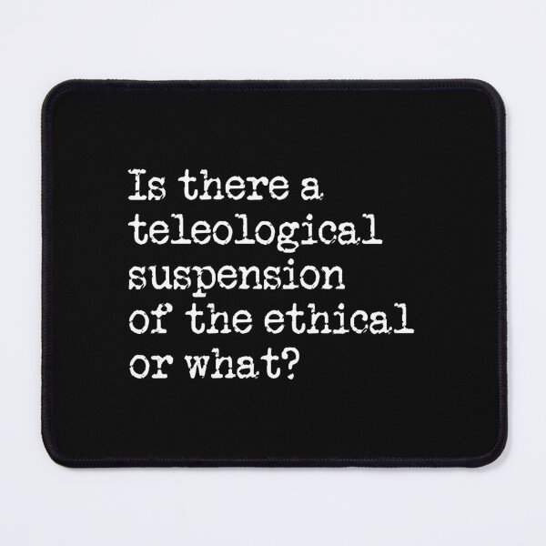 Item preview, Kierkegaard Moral Philosophy Joke  designed and sold by kierkegaard.