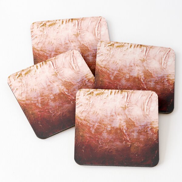 Item preview, Julia Di Sano - BENEATH THE VEIL 1 RUST ORANGE COLORFUL OMBRE ABSTRACT PAINTING designed and sold by EbiEmporium.