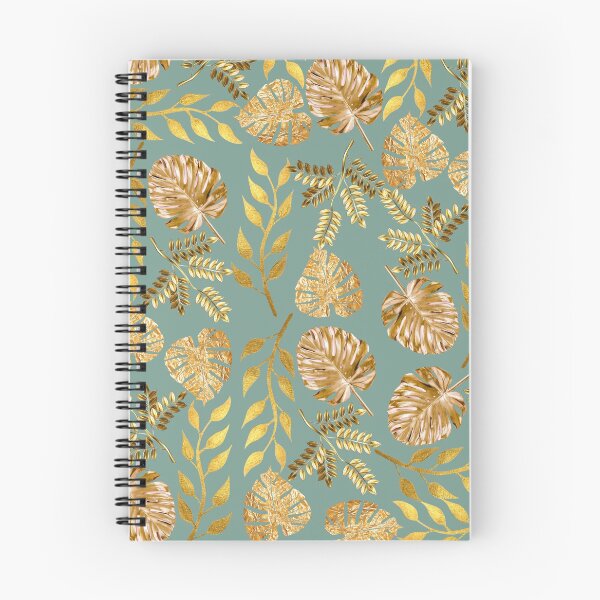 Item preview, Golden Leaves pattern - Green background designed and sold by Sarashelle.