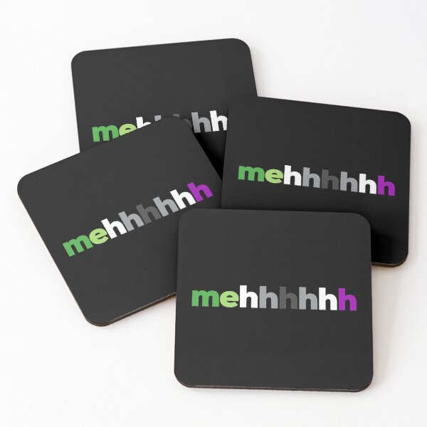 Item preview, meh mehhhhhh Aromantic Asexual. Aroace Pride designed and sold by Subtle Pride Shop.