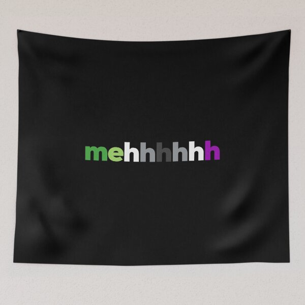 Item preview, meh mehhhhhh Aromantic Asexual. Aroace Pride designed and sold by Subtle Pride Shop.