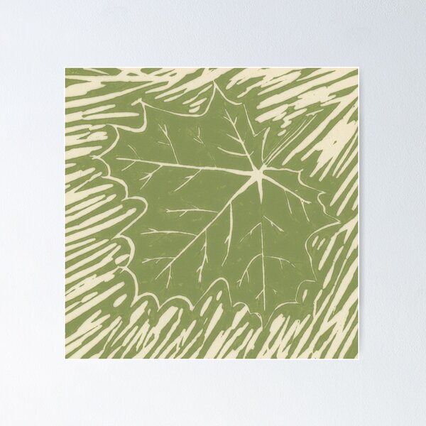 Item preview, Leaf Lino Cut 5 designed and sold by Catherine Stephenson.