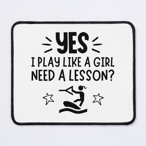 Item preview, Wakeboarding: Yes I play like a girl, Need a lesson? designed and sold by TheGreenGoat.
