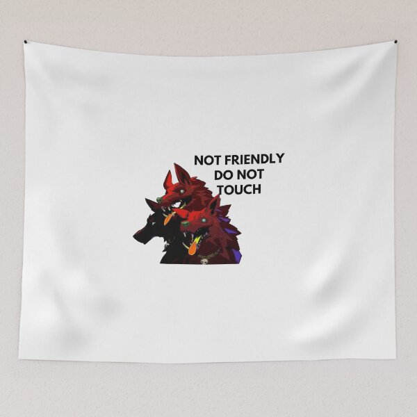 Item preview, Not Friendly Do Not Touch - ceberus greek mythologie dog - scary dog designed and sold by UnseenCreations.