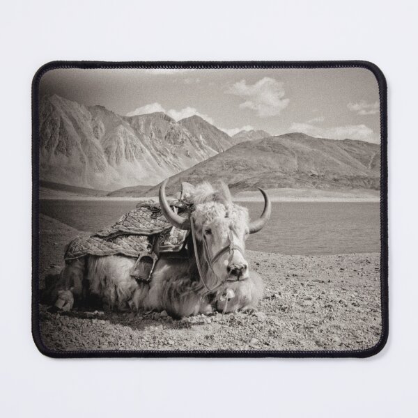 Item preview, Wild yak on mountain background designed and sold by Notsofia.