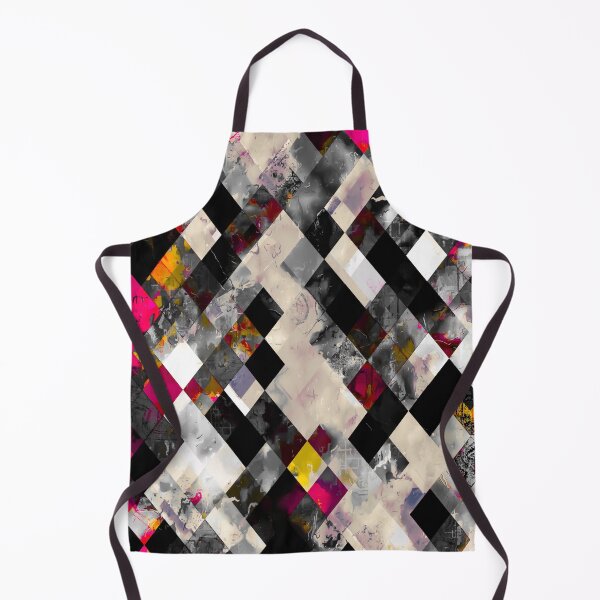 Item preview, graphic design pixel geometric square pattern abstract background in pink brown black designed and sold by Mrvell.