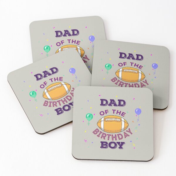 Item preview,  Dad of the American football birthday boy, dark text, footballer dad,  sport, american football lover designed and sold by SGS-.