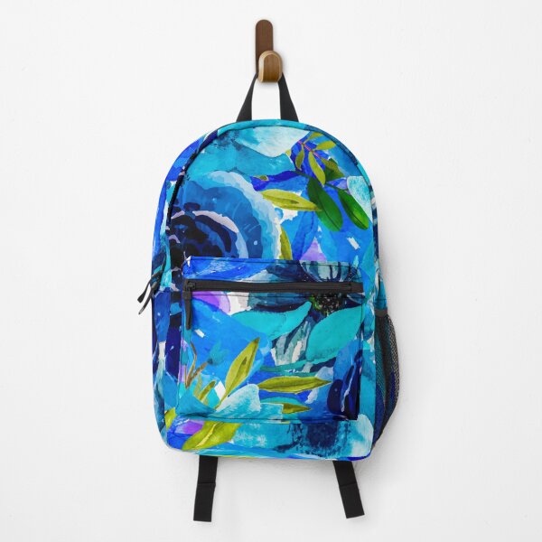 Item preview, Vibrant Blue Watercolor All Over Floral Pattern designed and sold by Designs By YL.