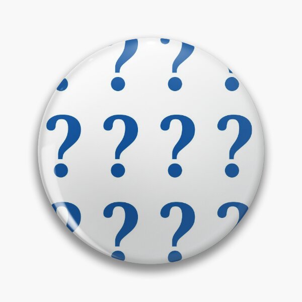 Aperçu de l'œuvre Pack d'autocollants rétro avec symbole de point d'interrogation The Riddle, bleu créée et vendue par ConceptLT.