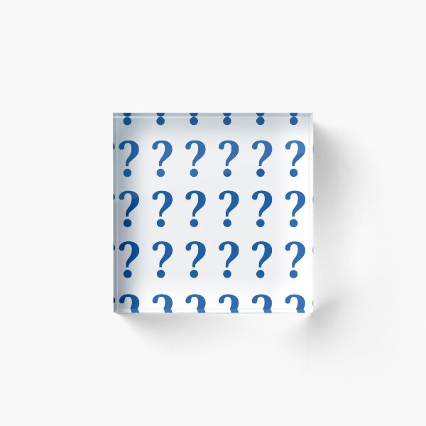 Item preview, The Riddle Question Mark Symbol Retro Sticker Pack Blue designed and sold by ConceptLT.