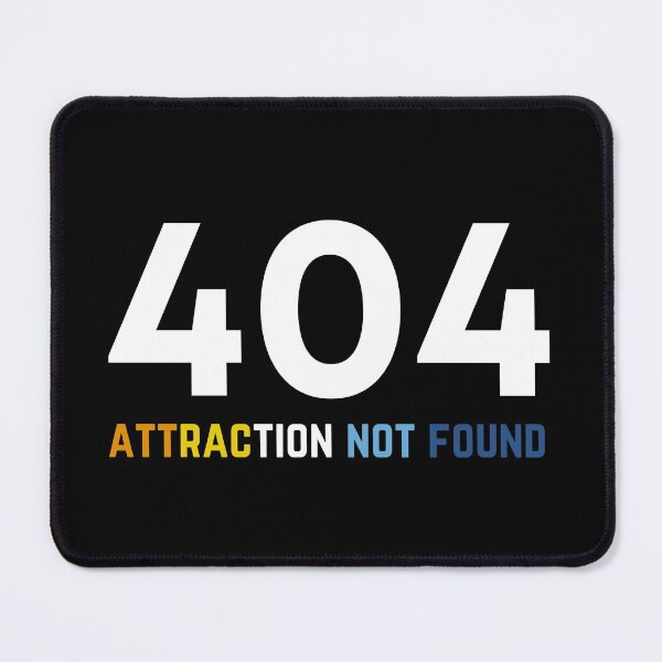 Item preview, 404 Aro Attraction Not Found. Aromantic Pride designed and sold by Subtle Pride Shop.