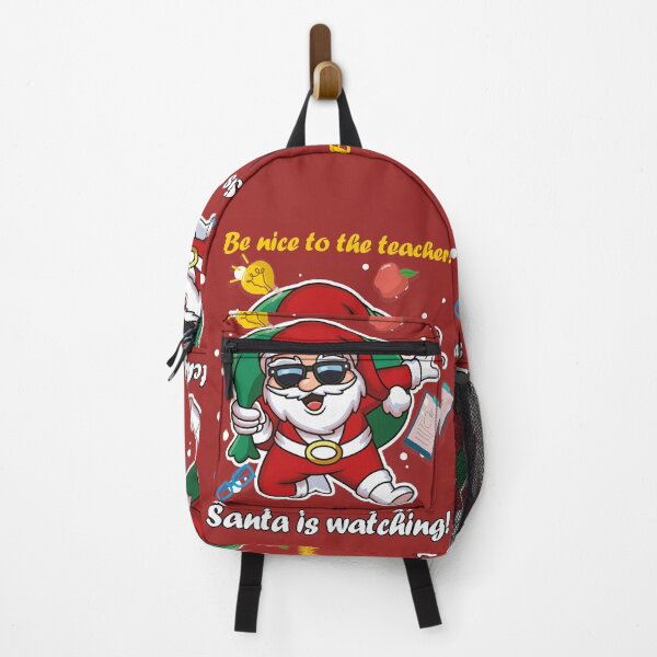 Item preview, Be Nice to the teacher. Santa is watching! version2 A fun Christmas gift idea for students and teachers designed and sold by EvaWolf.