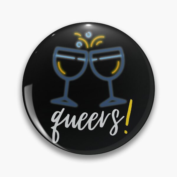 Item preview, Queers Aro Ace Wine Glasses. Aroace Pride designed and sold by Subtle Pride Shop.