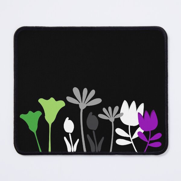Item preview, Standing Flower Patch Aro Ace. Aroace Pride designed and sold by Subtle Pride Shop.