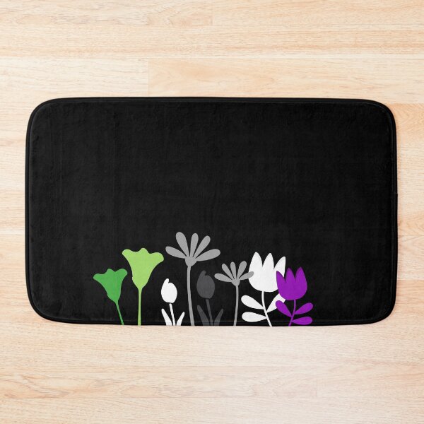 Item preview, Standing Flower Patch Aro Ace. Aroace Pride designed and sold by Subtle Pride Shop.