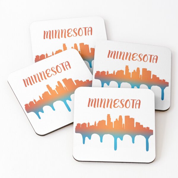 Aperçu de l'œuvre Minnesota State Sain Paul City Skyline Landmark créée et vendue par PrintNJoy.