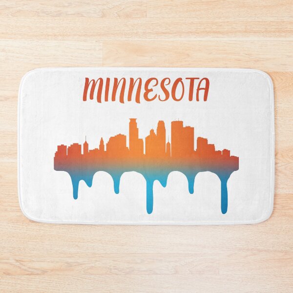 Aperçu de l'œuvre Minnesota State Sain Paul City Skyline Landmark créée et vendue par PrintNJoy.
