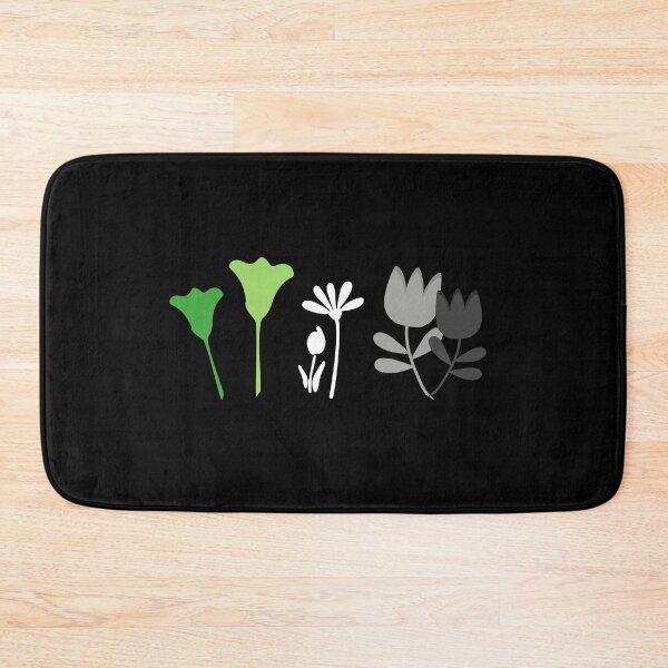 Item preview, Standing Flower Patch Aro. Aromantic Pride designed and sold by Subtle Pride Shop.