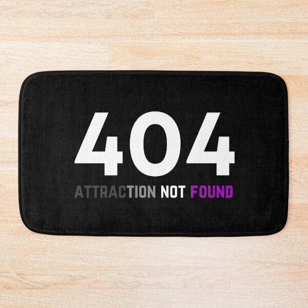 Item preview, 404 Ace Attraction Not Found. Asexual Pride designed and sold by Subtle Pride Shop.