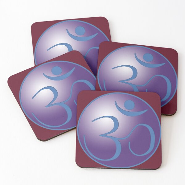 Item preview, OM Logo - Blue on Purple designed and sold by Fractal Journeys, etc. .