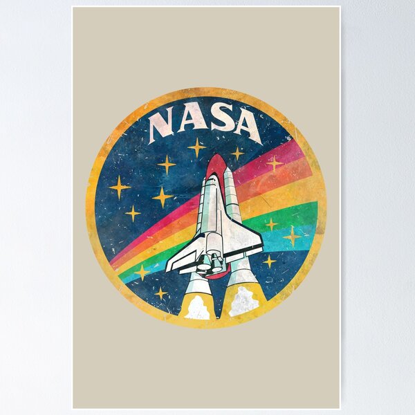 Item preview, Nasa Space Retro Rainbow designed and sold by Lidra Zehcnas.