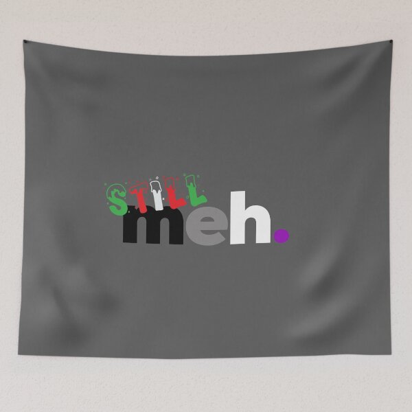 Item preview, Christmas Still meh Ace. Asexual Pride designed and sold by Subtle Pride Shop.