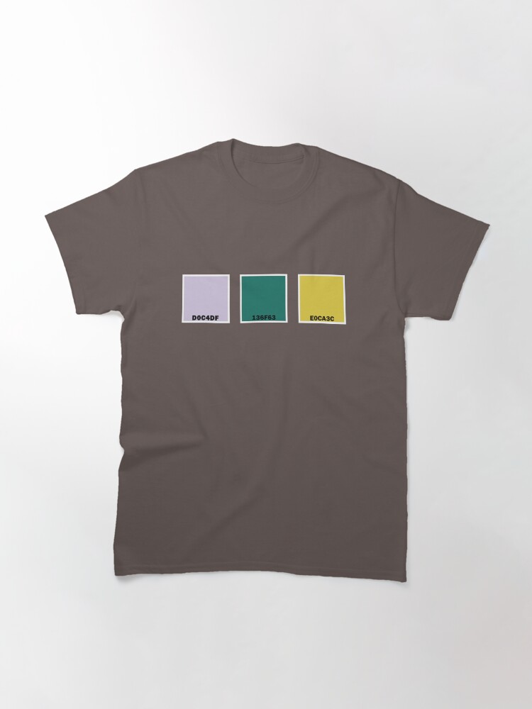 Alternate view of Lavender, Pine, Citrine Hex Codes Classic T-Shirt
